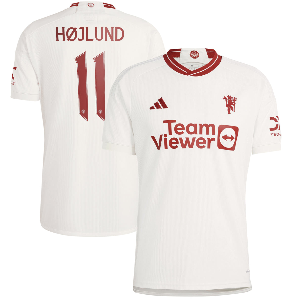 Manchester United Cup Third Shirt 2023-24 with Højlund 11 printing - Kit Captain