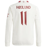 Manchester United Cup Third Shirt 2023-24 - Kids - Long Sleeve with Højlund 11 printing - Kit Captain