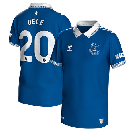 Everton Hummel Home Shirt 2023-24 - Kids with Dele 20 printing - Kit Captain