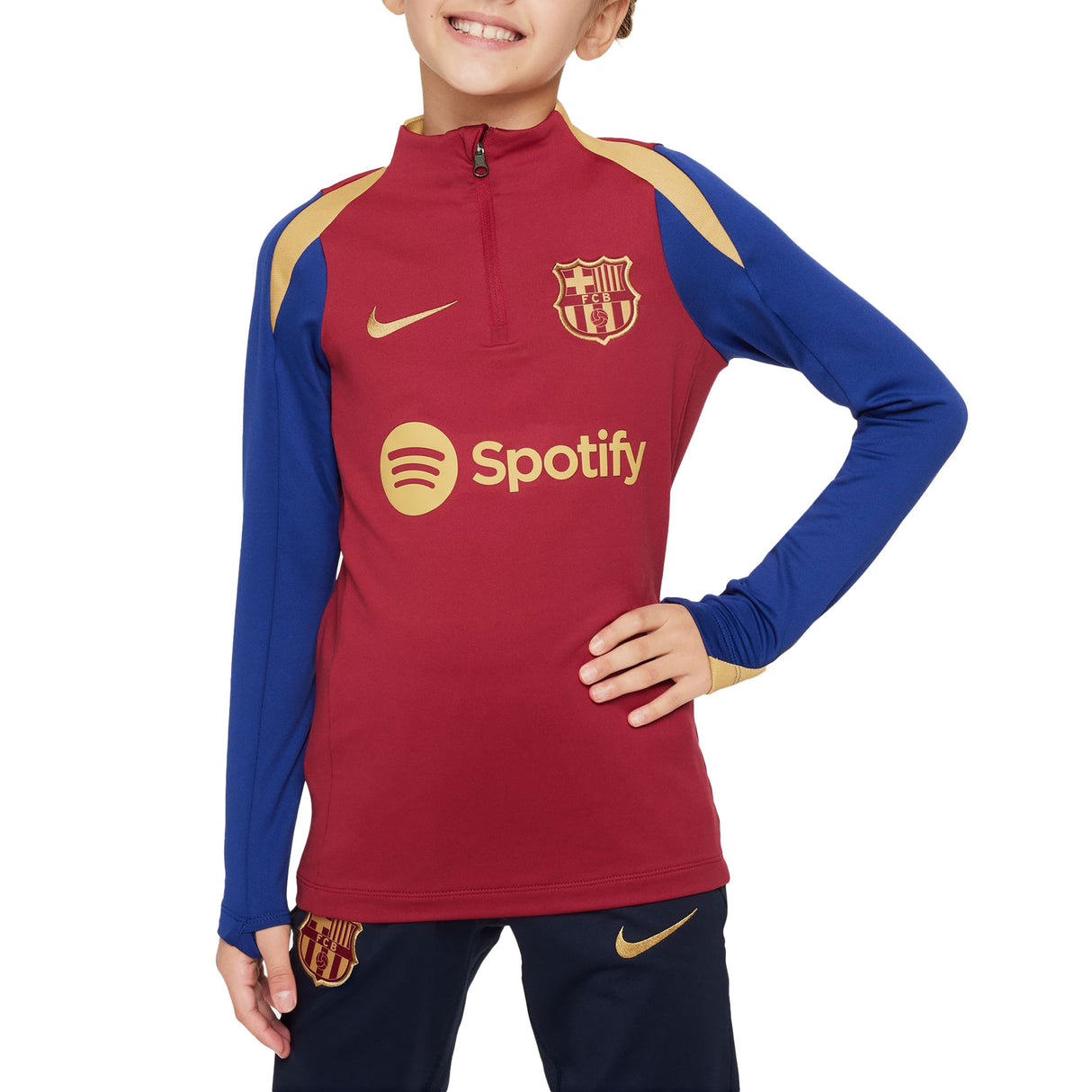 Barcelona Nike Strike Drill Top - Maroon - Kids