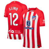 Atlético de Madrid Maglia Nike Home Stadium 2023-24 - Bambino con stampa S.Lino 12