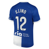 Maglia Nike Away Stadium dell'Atletico Madrid 2023-24 con stampa S.Lino 12