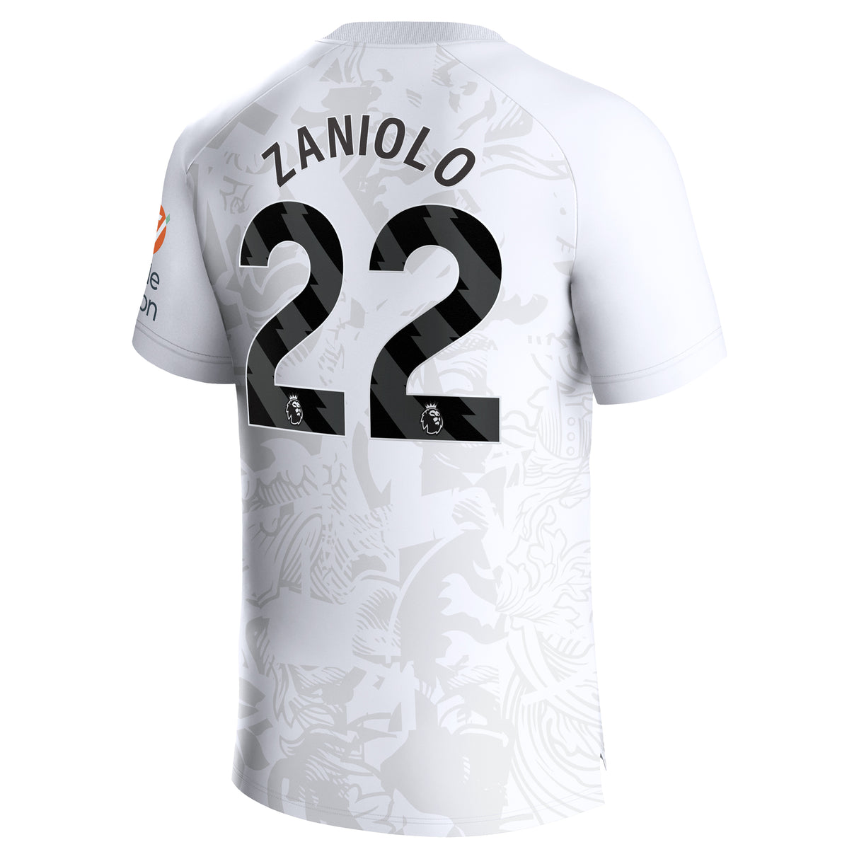 Aston Villa Castore Away Shirt 2023-24 with Zaniolo 22 printing - Kit Captain