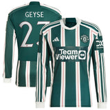 Maglia adidas Away della Coppa del Manchester United 2023-24 - Manica lunga - Con stampa Geyse 23