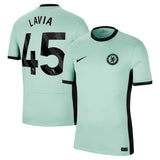 Chelsea Third Stadium Shirt 2023-24 with Lavia 45 printing - Kit Captain