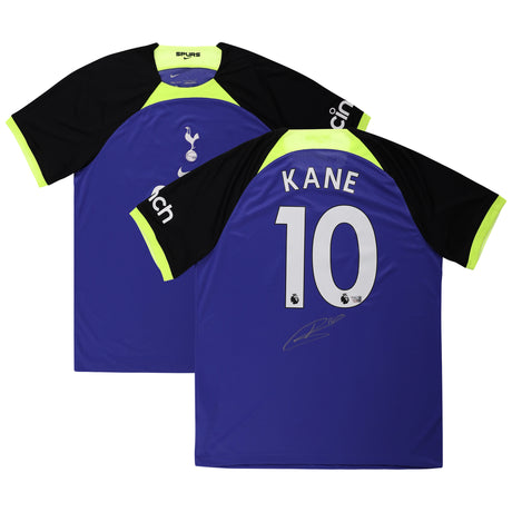 Harry Kane Tottenham Hotspur Autographed 2022-23 Blue Nike Replica Jersey - Kit Captain