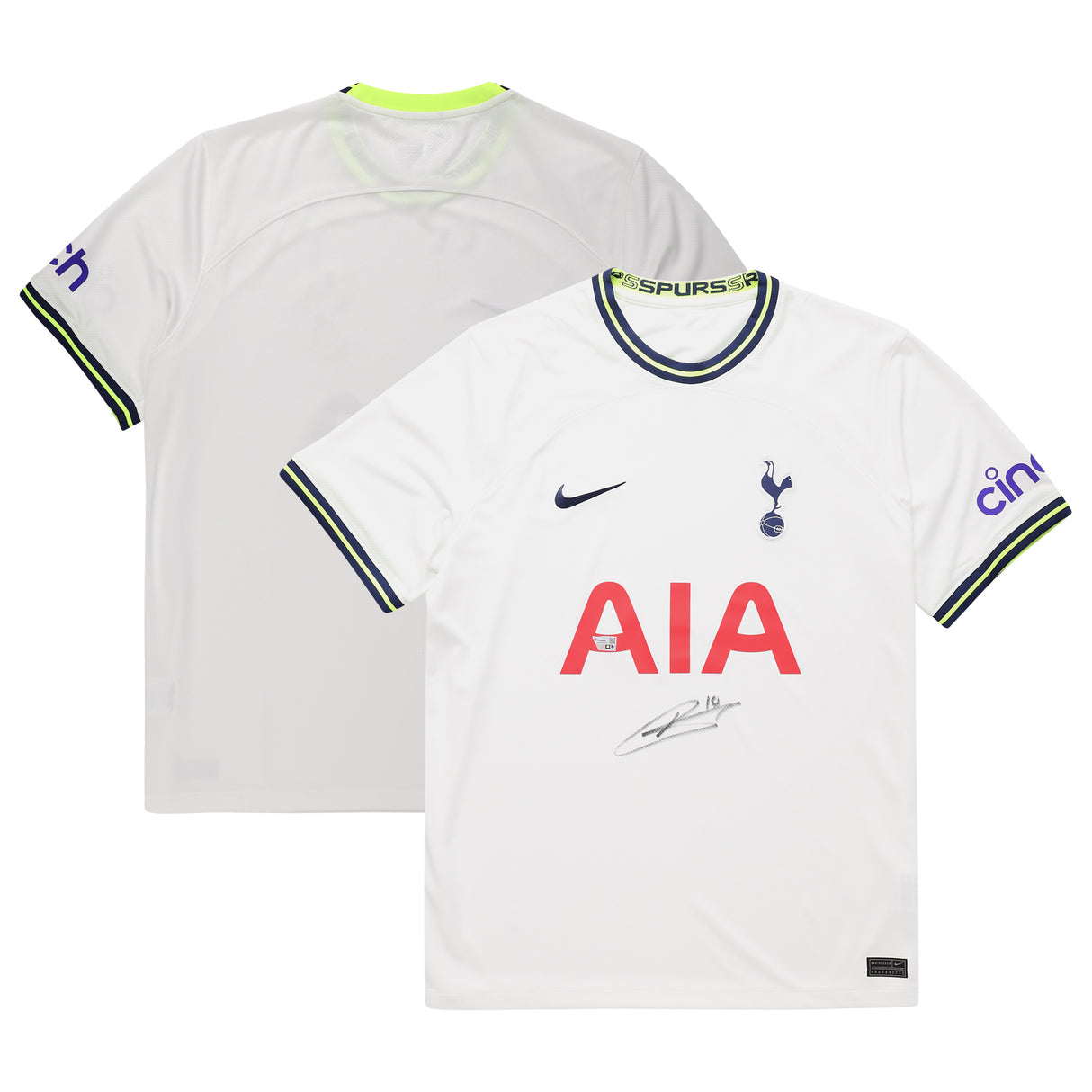 Harry Kane Tottenham Hotspur Autographed 2022-23 White Nike Replica Jersey - Kit Captain