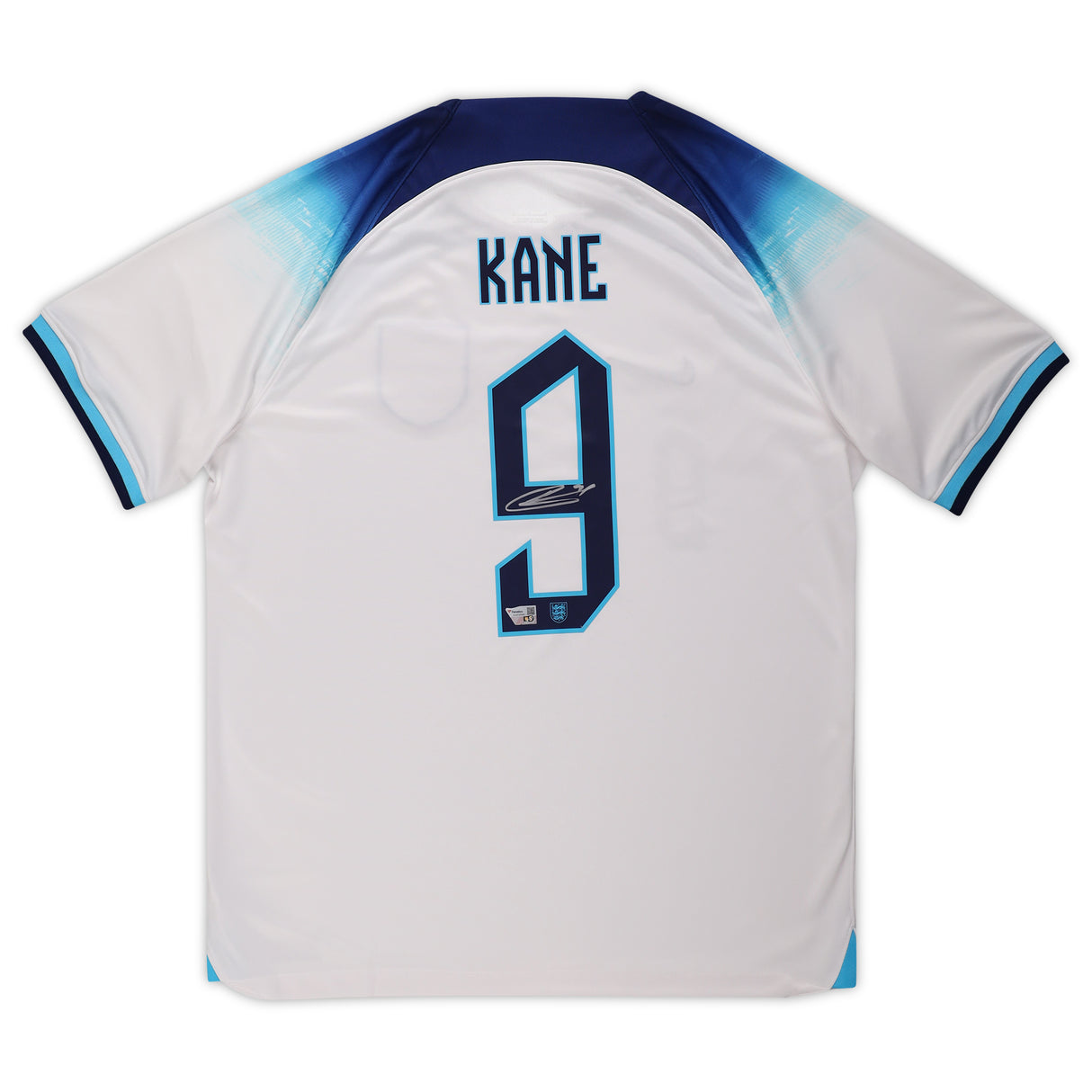 Harry Kane England National Team Autographed 2022-23 White Nike Authentic Jersey - Kit Captain