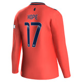 Everton WSL Hummel Away Shirt 2023-24 - Long Sleeve - With Hope 17 Printing - Kit Captain