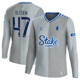 Everton WSL Hummel Third Shirt 2023-24 - Long Sleeve with Olesen 47 printing - Kit Captain