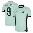 Chelsea WSL Third Vapor Match Shirt 2023-24 with Macario 9 printing - Kit Captain