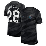 Chelsea Nike Goalkeeper Stadium Shirt 2023-24 - Kids with PetroviÄ‡ 28 printing - Kit Captain