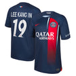 PSG Home Stadium Shirt 2023-24 - Kids with Champions League printing Lee Kang In  19 - Kit Captain