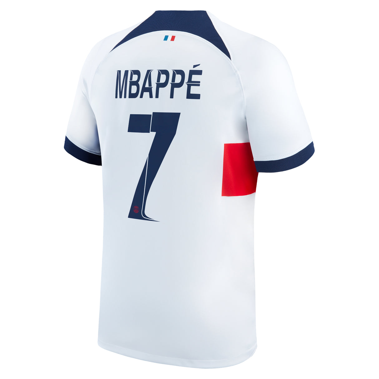 Paris Saint-Germain Nike Away Stadium Shirt 2023-24 with Champions League printing Mbappé  7 - Kit Captain