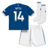 Everton Hummel Home Infant Kit 2023-24 with Beto 14 printing - Kit Captain