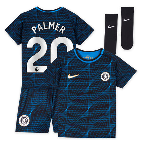 Chelsea Nike Away Stadium Kit 2023-24 - Infants - Cole Palmer 20 - Kit Captain