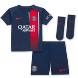 Paris Saint-Germain Nike Home Stadium Kit 2023-24 - Infant with Kolo Muani 23 printing - Kit Captain