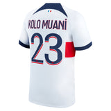 Paris Saint-Germain Nike Away Stadium Shirt 2023-24 with Kolo Muani 23 printing - Kit Captain