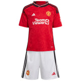 Manchester United EPL Home Mini Kit 2023-24 with Evans 35 printing - Kit Captain