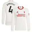 Manchester United EPL Third Shirt 2023-24 - Long sleeve with Amrabat 4 printing - Kit Captain