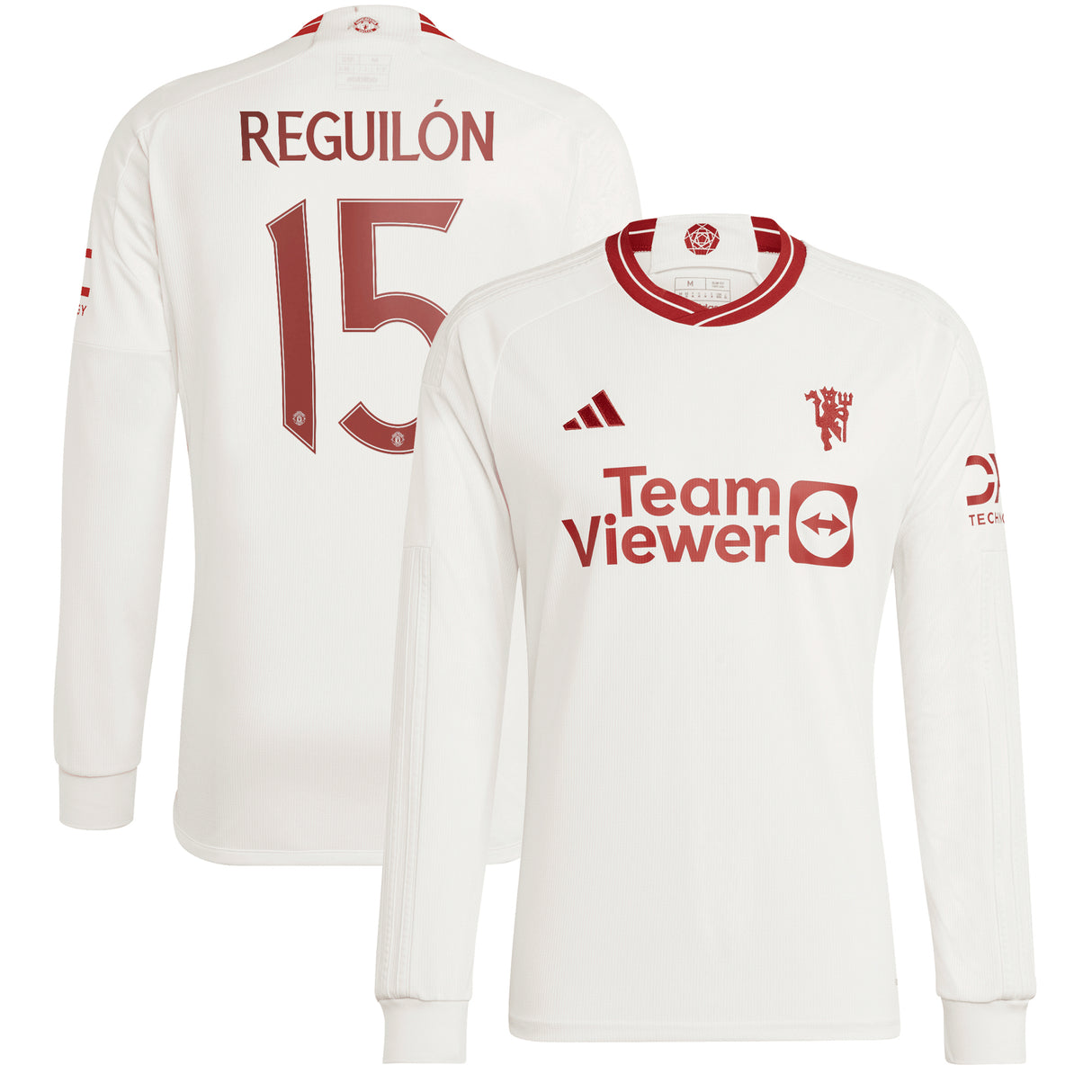 Manchester United Cup Third Shirt 2023-24 - Long sleeve with Reguilón 15 printing - Kit Captain