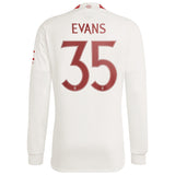 Manchester United Cup Third Shirt 2023-24 - Long sleeve with Evans 35 printing - Kit Captain