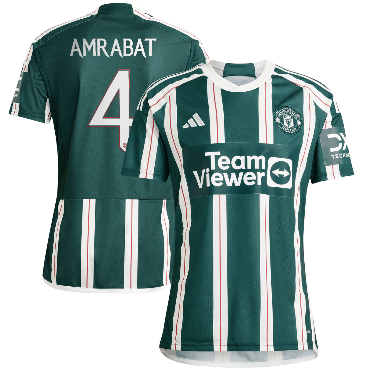 Maglia da trasferta della Coppa del Manchester United 2023-24 con stampa Amrabat 4