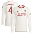 Manchester United Cup Third Authentic Shirt 2023-24 - Long sleeve with Amrabat 4 printing - Kit Captain