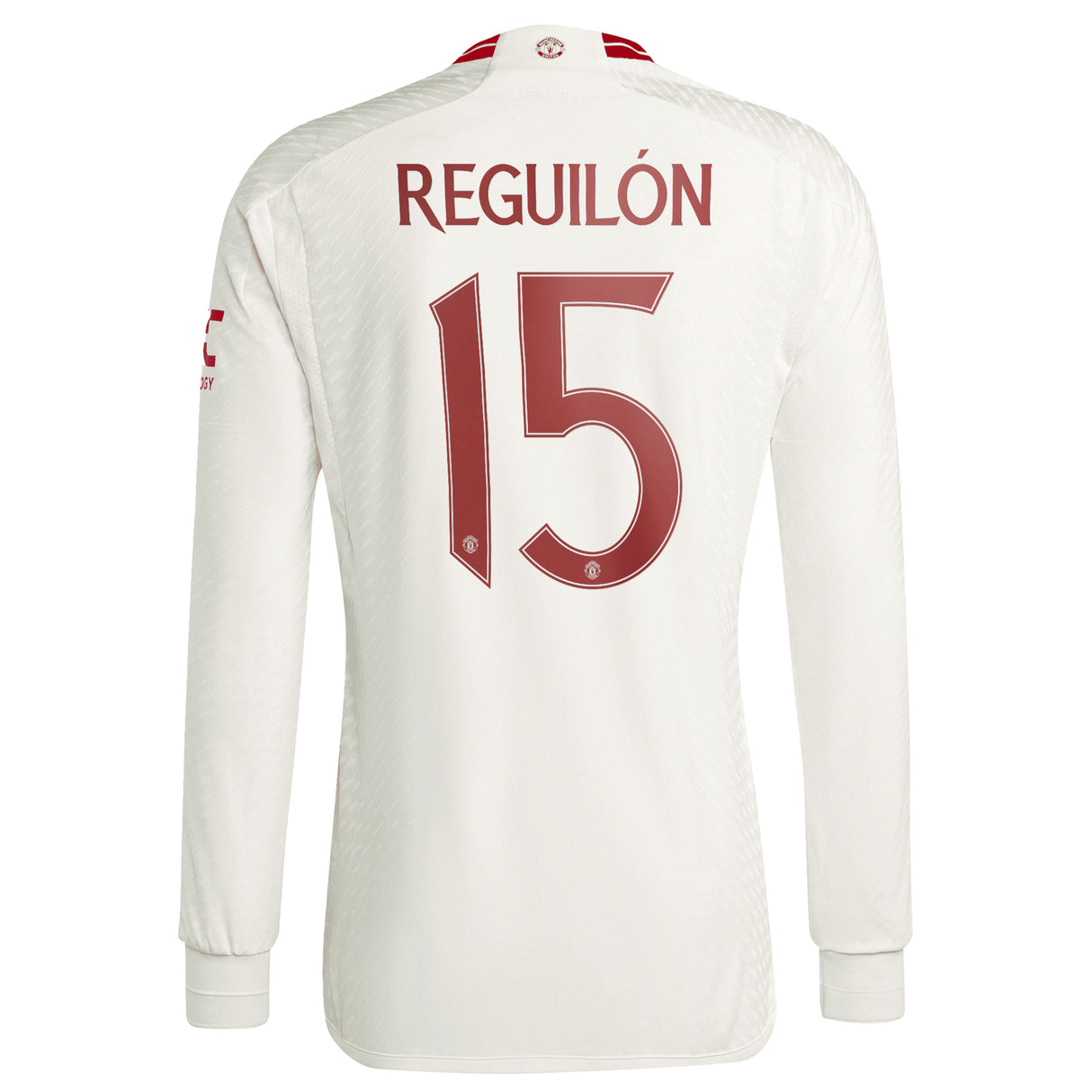 Manchester United Cup Third Authentic Shirt 2023-24 - Long sleeve with Reguilón 15 printing - Kit Captain