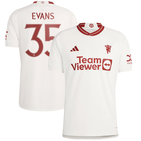 Manchester United Cup Third Shirt 2023-24 with Evans 35 printing - Kit Captain