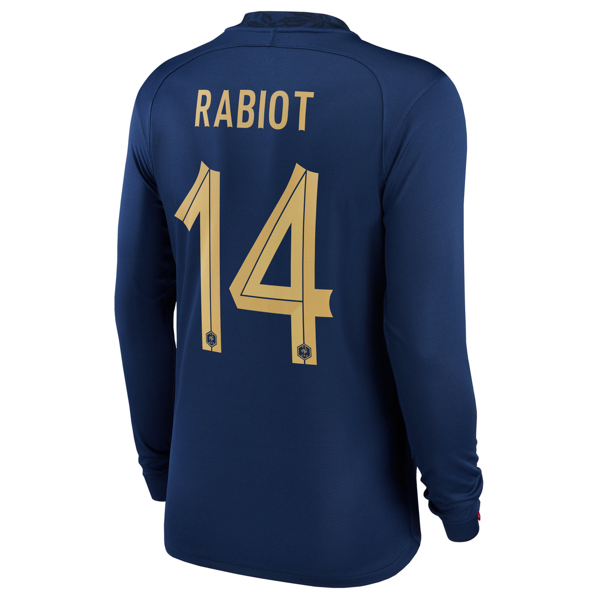 France Home Stadium Shirt Long Sleeve 2022 - Kids with Rabiot 14 printing - Kit Captain