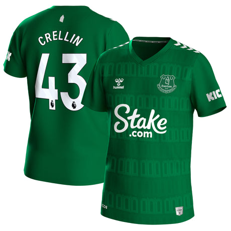 Everton Hummel Home Goalkeeper Shirt 2023-24 with Crellin 43 printing - Kit Captain