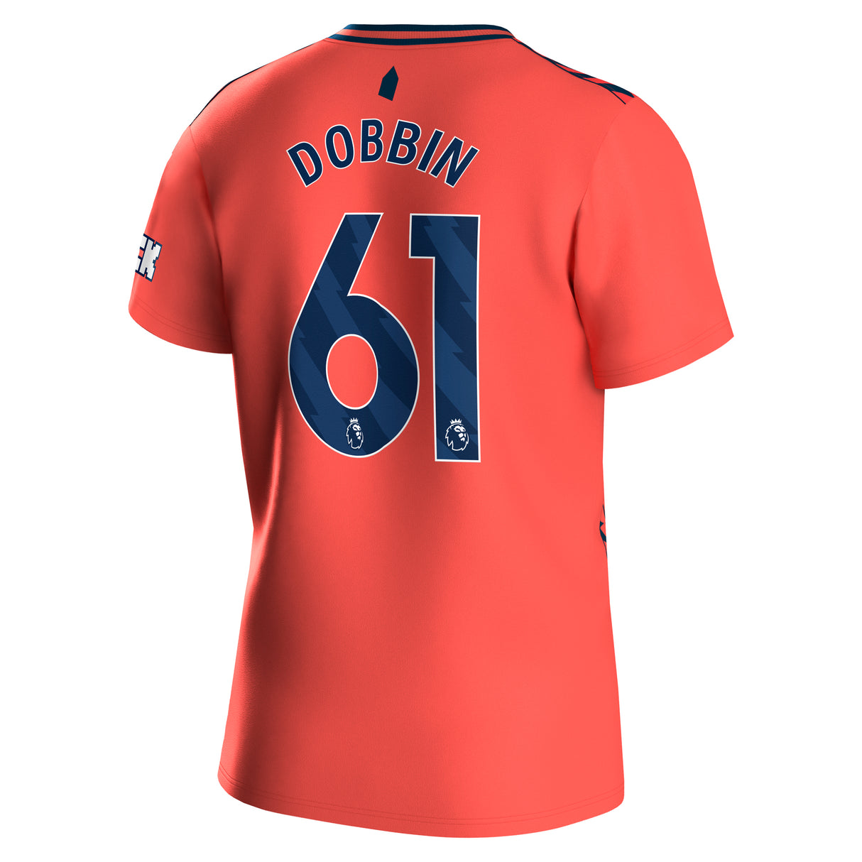 Everton Hummel Away Shirt 2023-24 with Dobbin 61 printing - Kit Captain