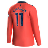 Everton Hummel Away Shirt 2023-24 - Long Sleeve with Harrison 11 printing - Kit Captain