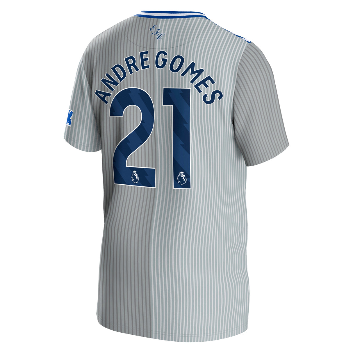 Everton Hummel Third Shirt 2023-24 - Kids with Andre Gomes 21 printing - Kit Captain