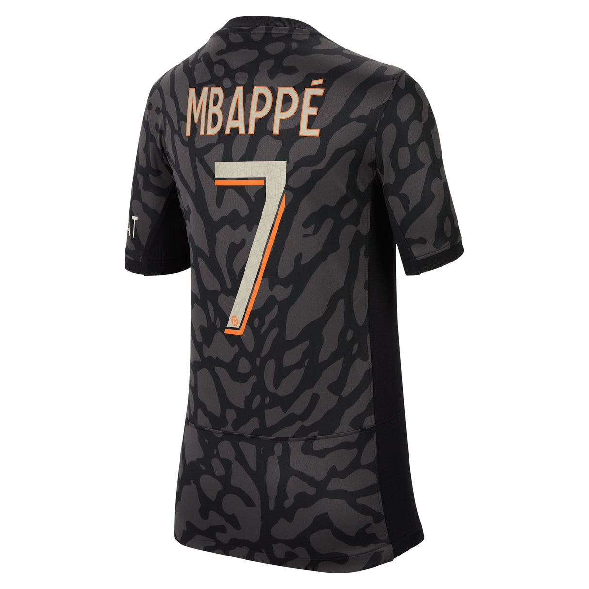 PSG x Jordan Third Stadium Shirt 2023-24 - Kids with Mbappé 7 printing - Kit Captain