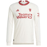 Manchester United WSL adidas Third Authentic Shirt 2023-24 - Long Sleeve - With Watson 34 Printing - Kit Captain