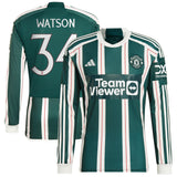 Maglia adidas Away della Coppa del Manchester United 2023-24 - Manica lunga - Con stampa Watson 34