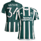 Maglia adidas Away della Coppa del Manchester United 2023-24 - Con stampa Watson 34