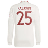 Manchester United Cup adidas Third Shirt 2023-24 - Long Sleeve - With Rabjohn 25 Printing - Kit Captain