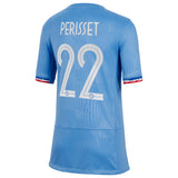 France Women Nike Home Stadium Shirt 2023-24 - Kids with Perisset 22 printing - Kit Captain