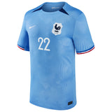 France Women Nike Home Stadium Shirt 2023-24 - Mens with Perisset 22 printing - Kit Captain