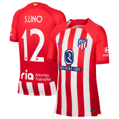 Maglia Atlético de Madrid Metropolitano Nike Home Stadium 2023-24 - Bambino con stampa S.Lino 12