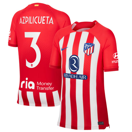 Maglia Atlético de Madrid Metropolitano Nike Home Stadium 2023-24 - Bambino con stampa Azpilicueta 3