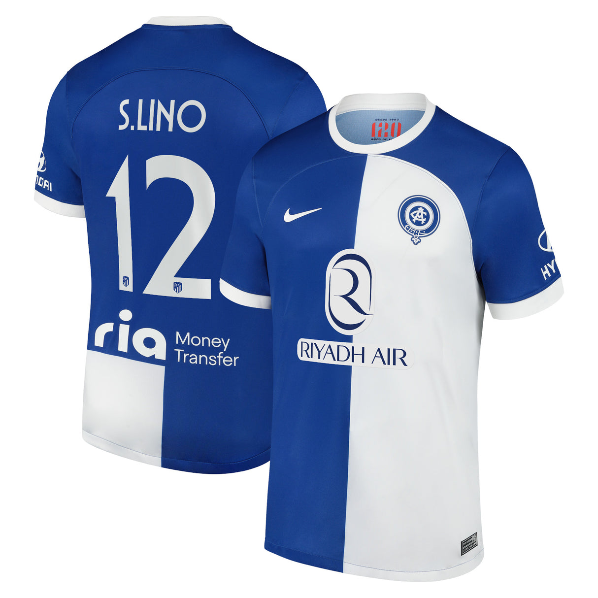 Maglia Atletico Madrid Metropolitano Nike Away Stadium 2023-24 con stampa S.Lino 12