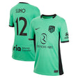 Atlético de Madrid Metropolitano Nike Third Stadium Shirt 2023-24 - Kids with S.Lino 12 printing - Kit Captain