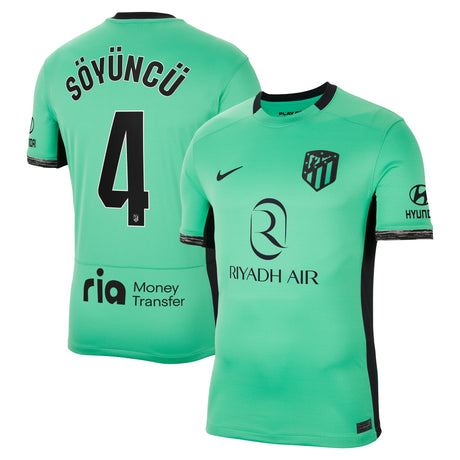 Atlético de Madrid Metropolitano Nike Third Stadium Shirt 2023-24 with Söyüncü 4 printing - Kit Captain