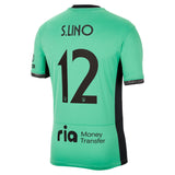 Atlético de Madrid Metropolitano Nike Third Stadium Shirt 2023-24 with S.Lino 12 printing - Kit Captain