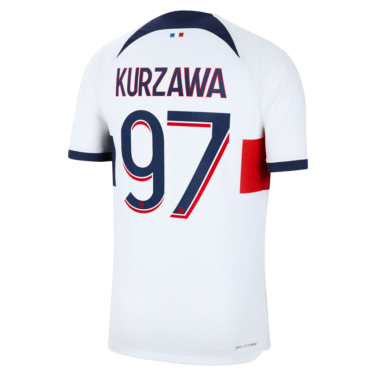 PSG Nike Away Dri Fit Adv Match Shirt 2023-24 with Kurzawa 97 printing - Kit Captain