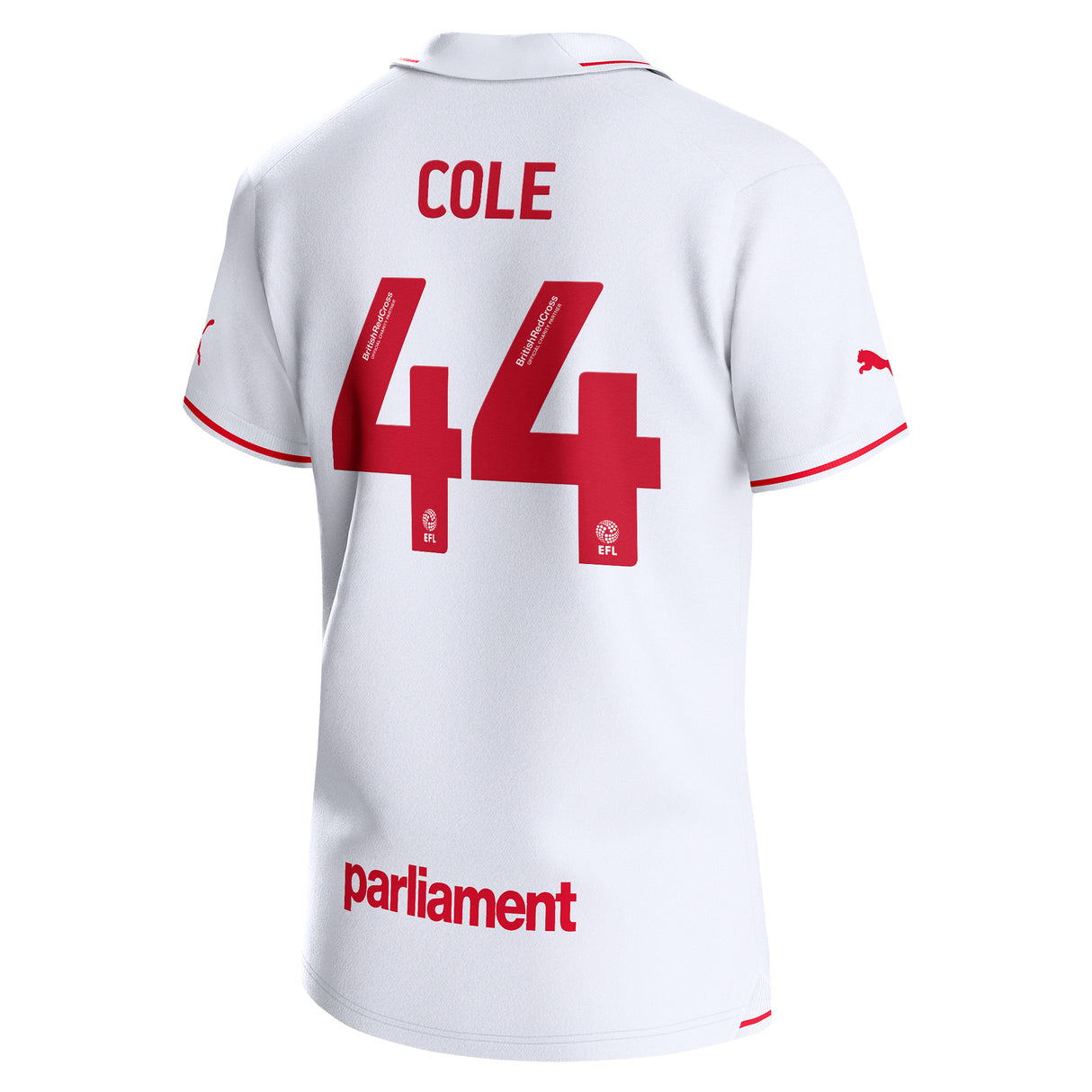 Barnsley Puma Away Shirt 2023-24 - Devante Cole 44 - Kit Captain